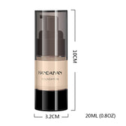 HANDAIYAN Full Cover Foundation Waterproof Moisturizer fond de teint couvrant Face Liquid Foundation Base Makeup for Dark Skin